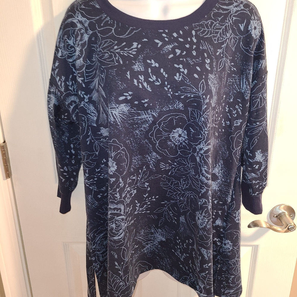 Lularoe Navy Floral Kate Sz S
